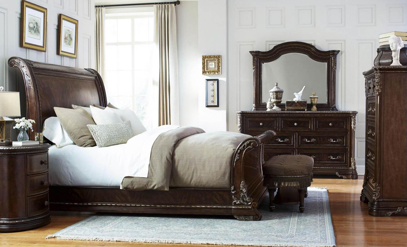 

    
Traditional 18th Century Cherry Wood King Sleigh Bed HD-80002
