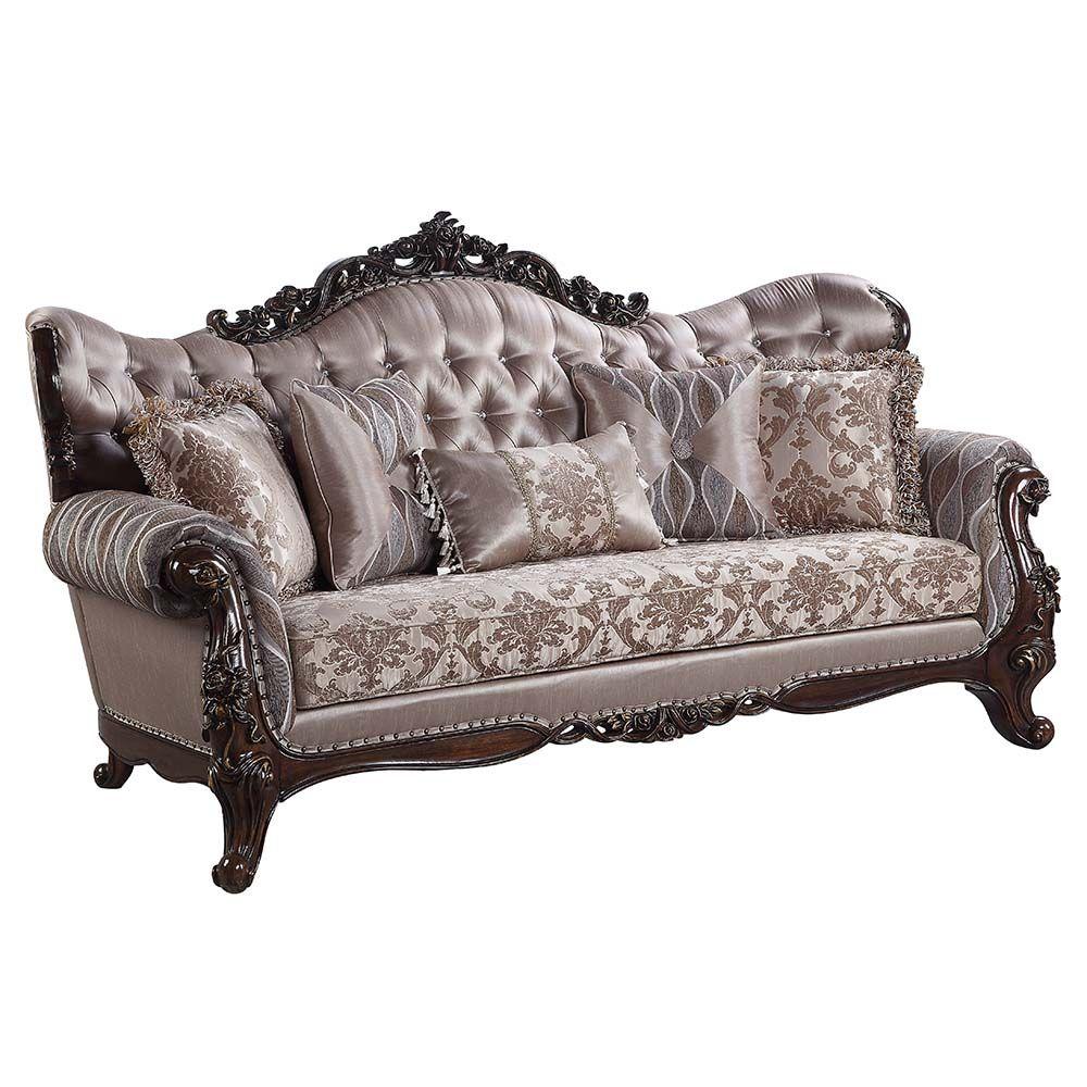 Traditional Sofa Benbek LV00809 in Wash Oak Fabric