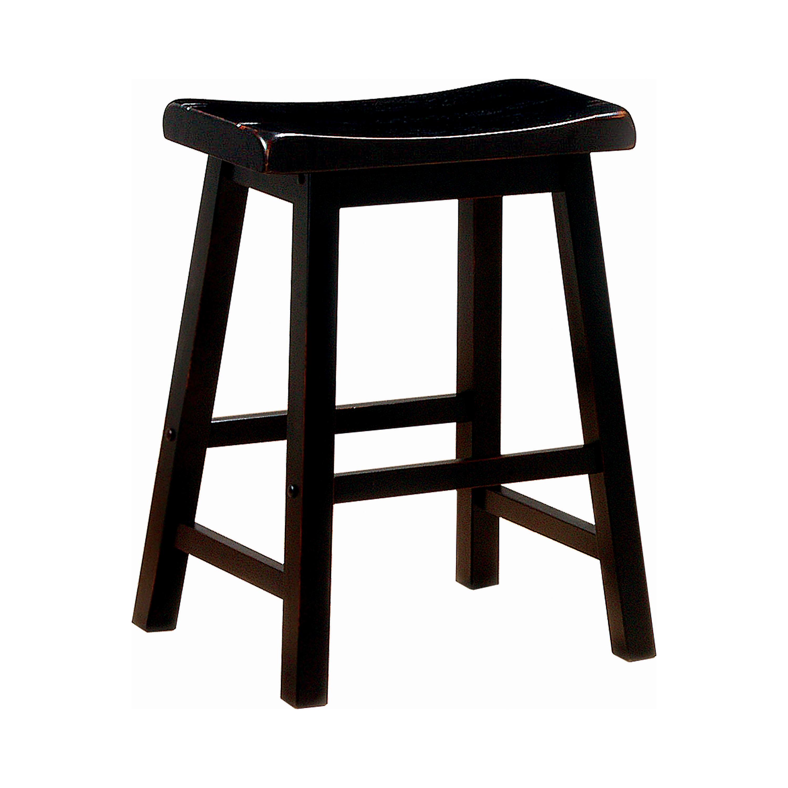 Traditional Bar Stool Set 180029 180029 in Black 