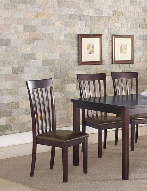 

    
Brown Wood Dining Table Set 7-Pcs F2270 Poundex Traditional
