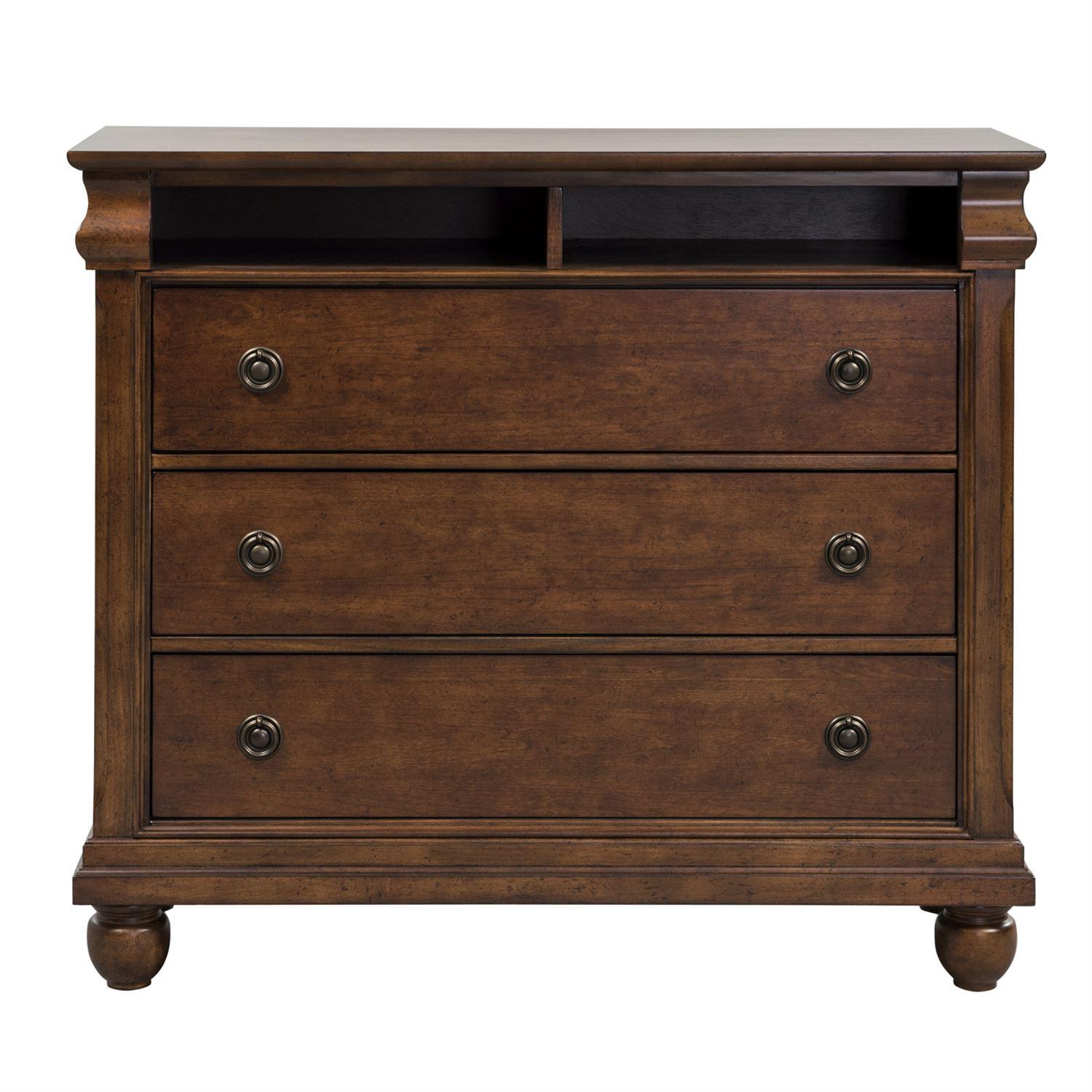 

    
Cherry Finish Wood Bachelor Chest Rustic Traditions 589-BR45 Liberty Furniture
