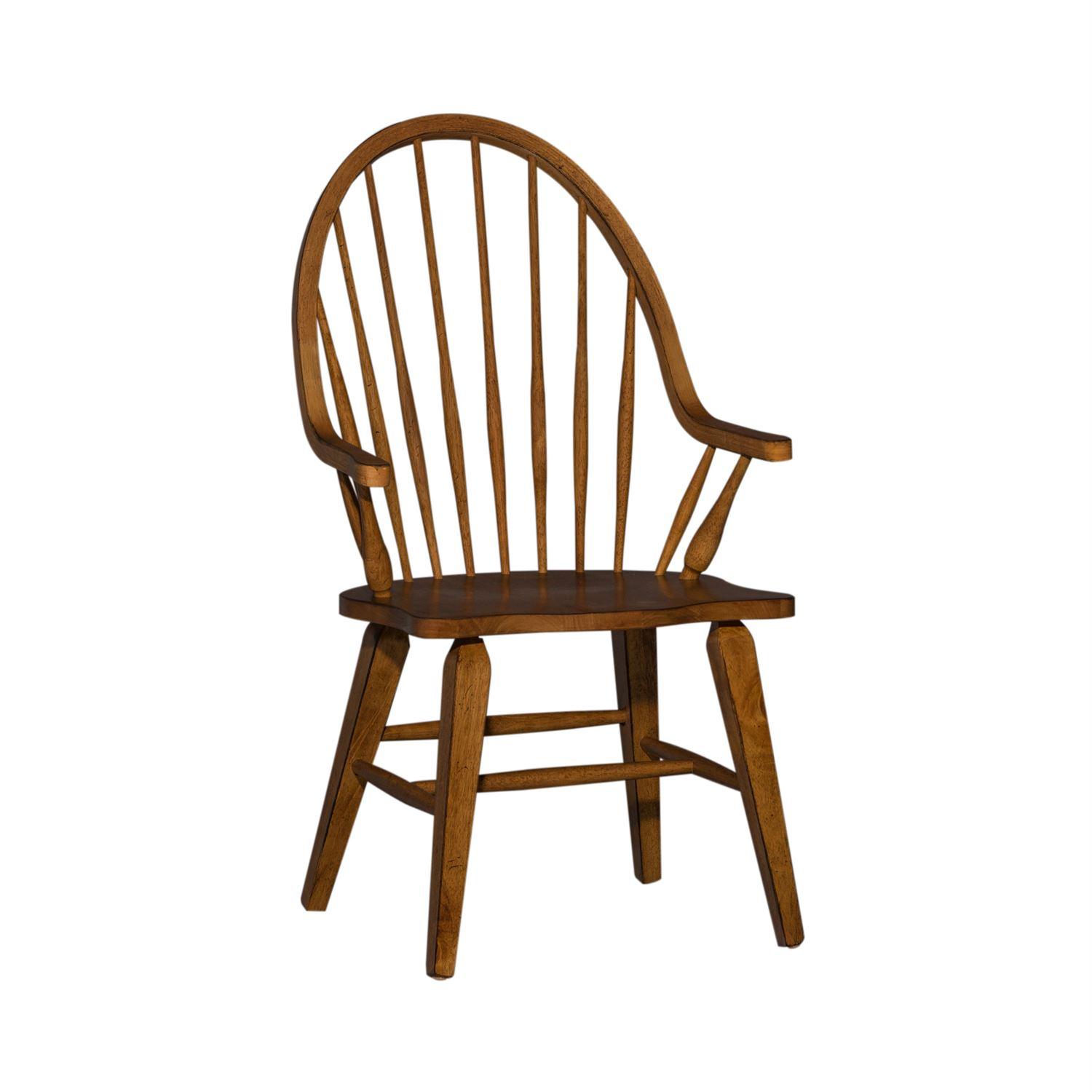 

    
Traditional Brown Wood Dining Arm Chair Hearthstone (382-DR) Liberty Furniture
