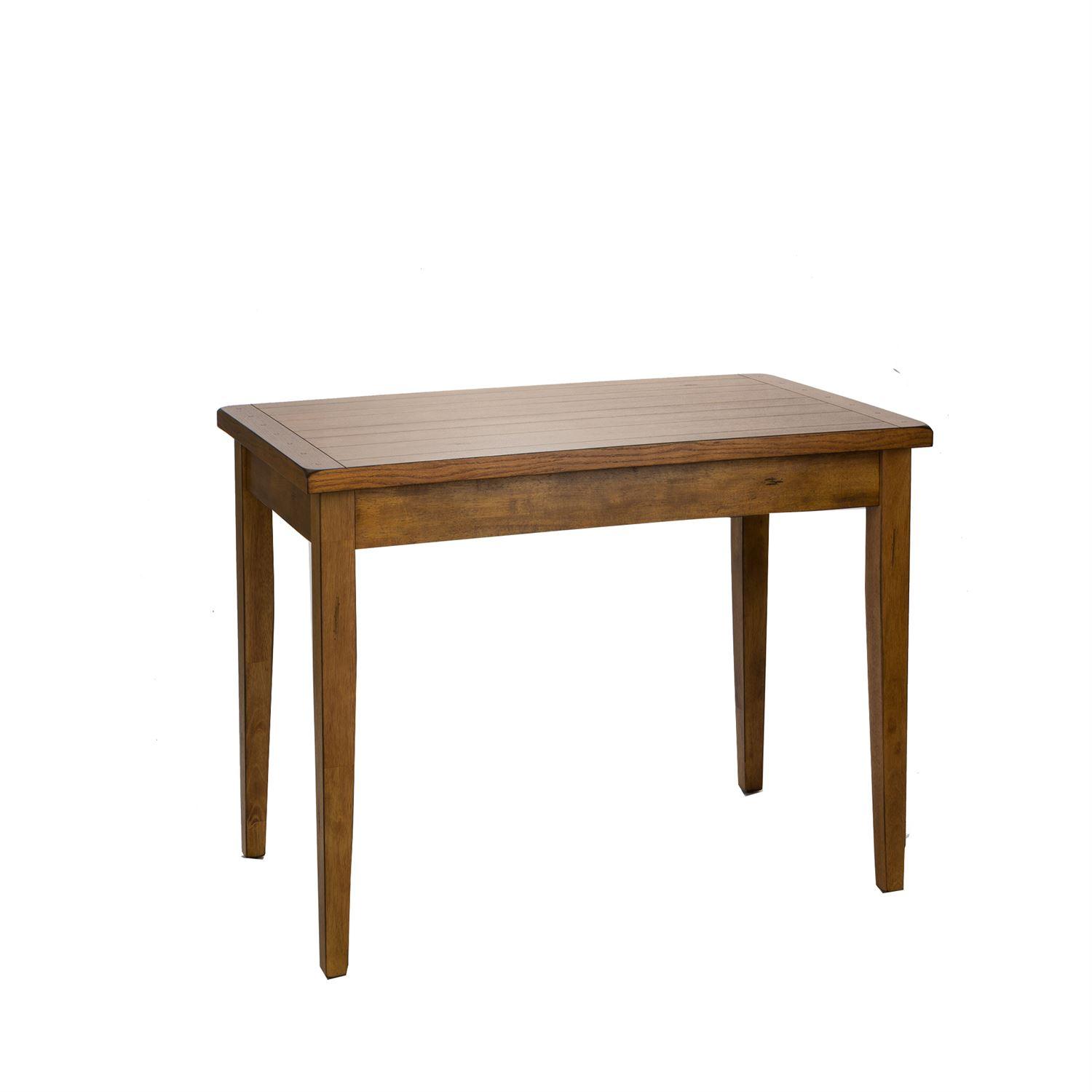 

    
Rustic Oak Finish Treasures Solid Top Leg Table Treasures  17-T3660 Liberty Furniture
