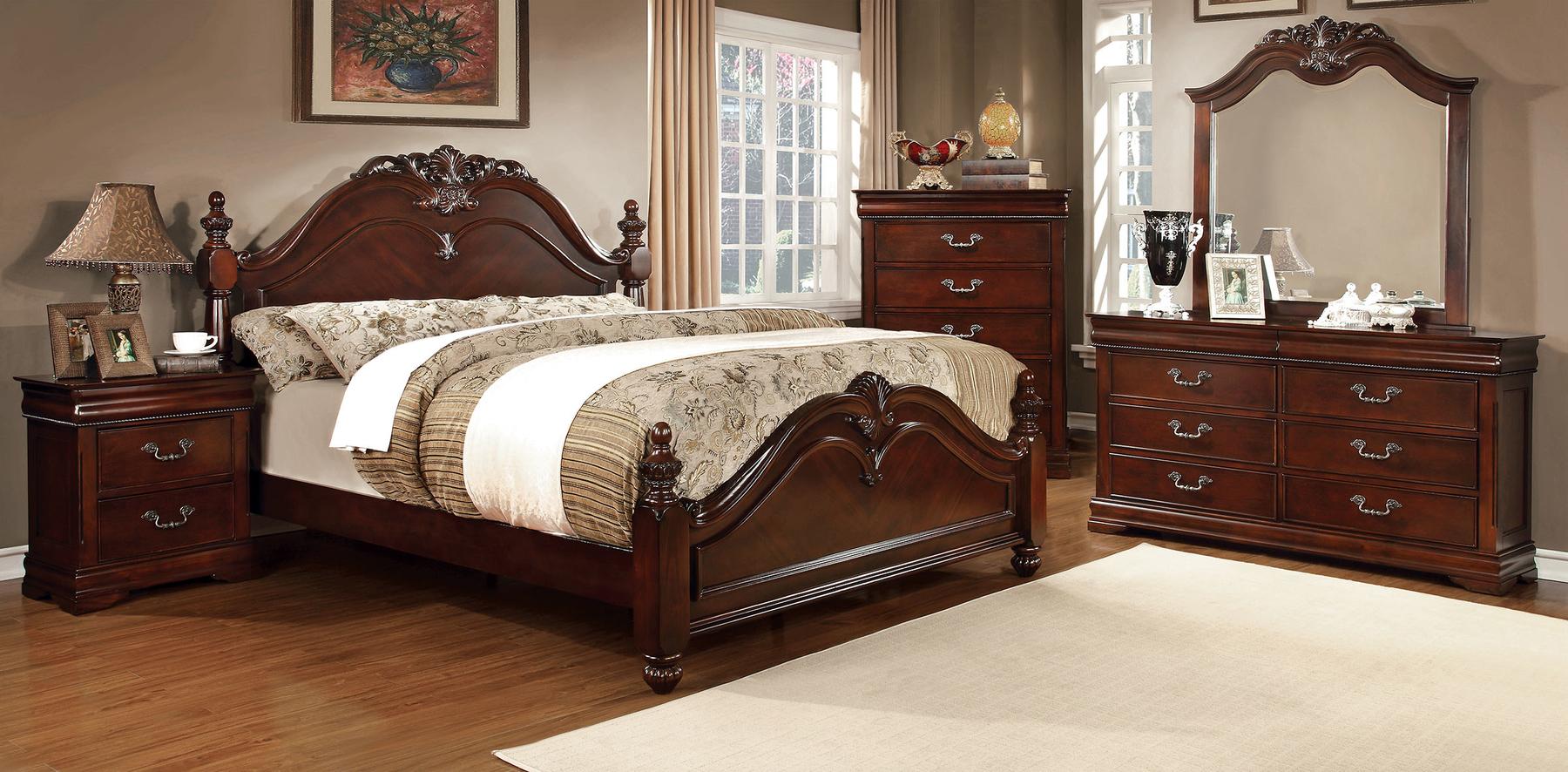 

                    
Furniture of America CM7260-CK Mandura Platform Bed Cherry  Purchase 
