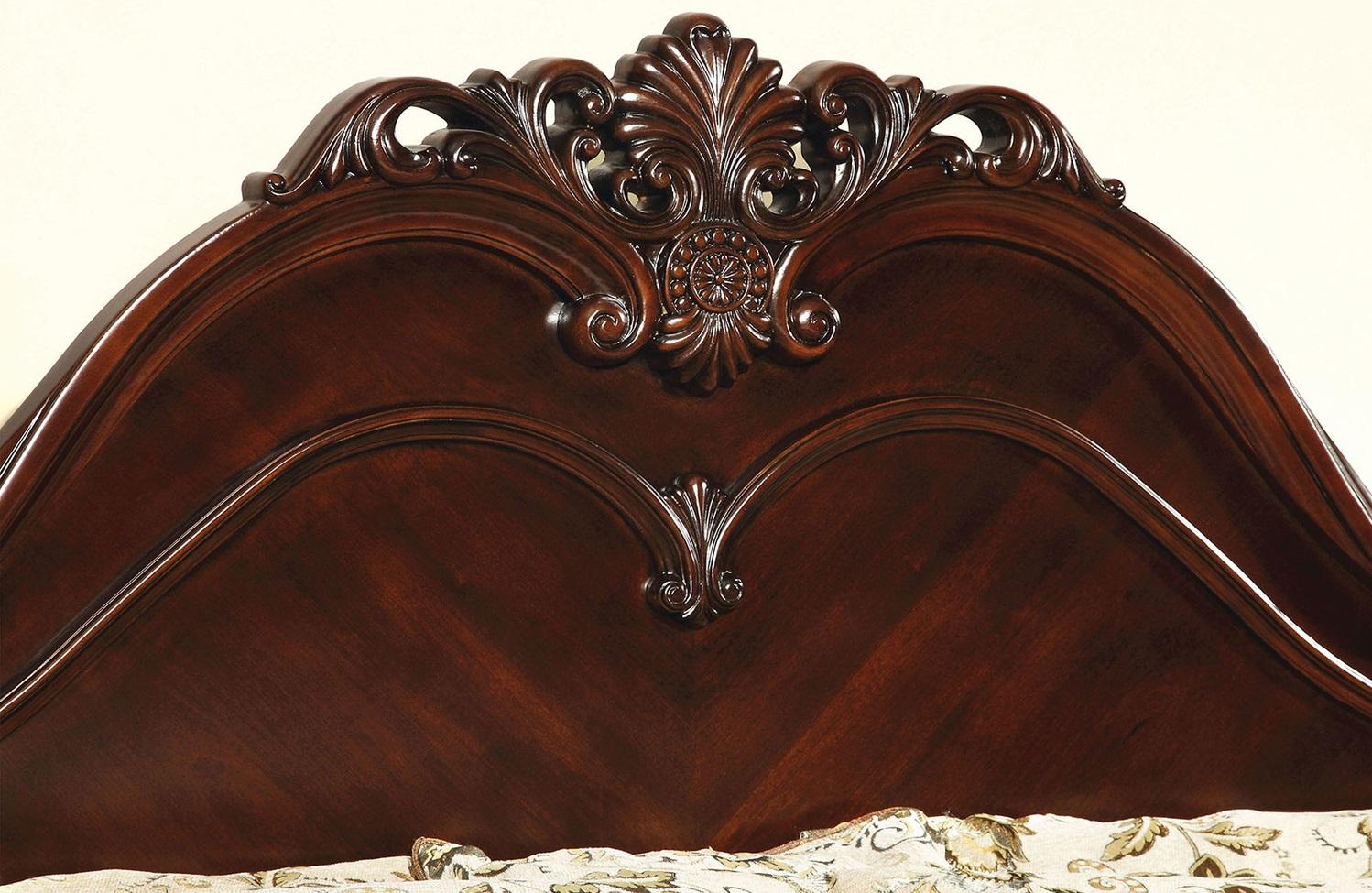 

    
Traditional Cherry Solid Wood CAL Bed Furniture of America CM7260-CK Mandura
