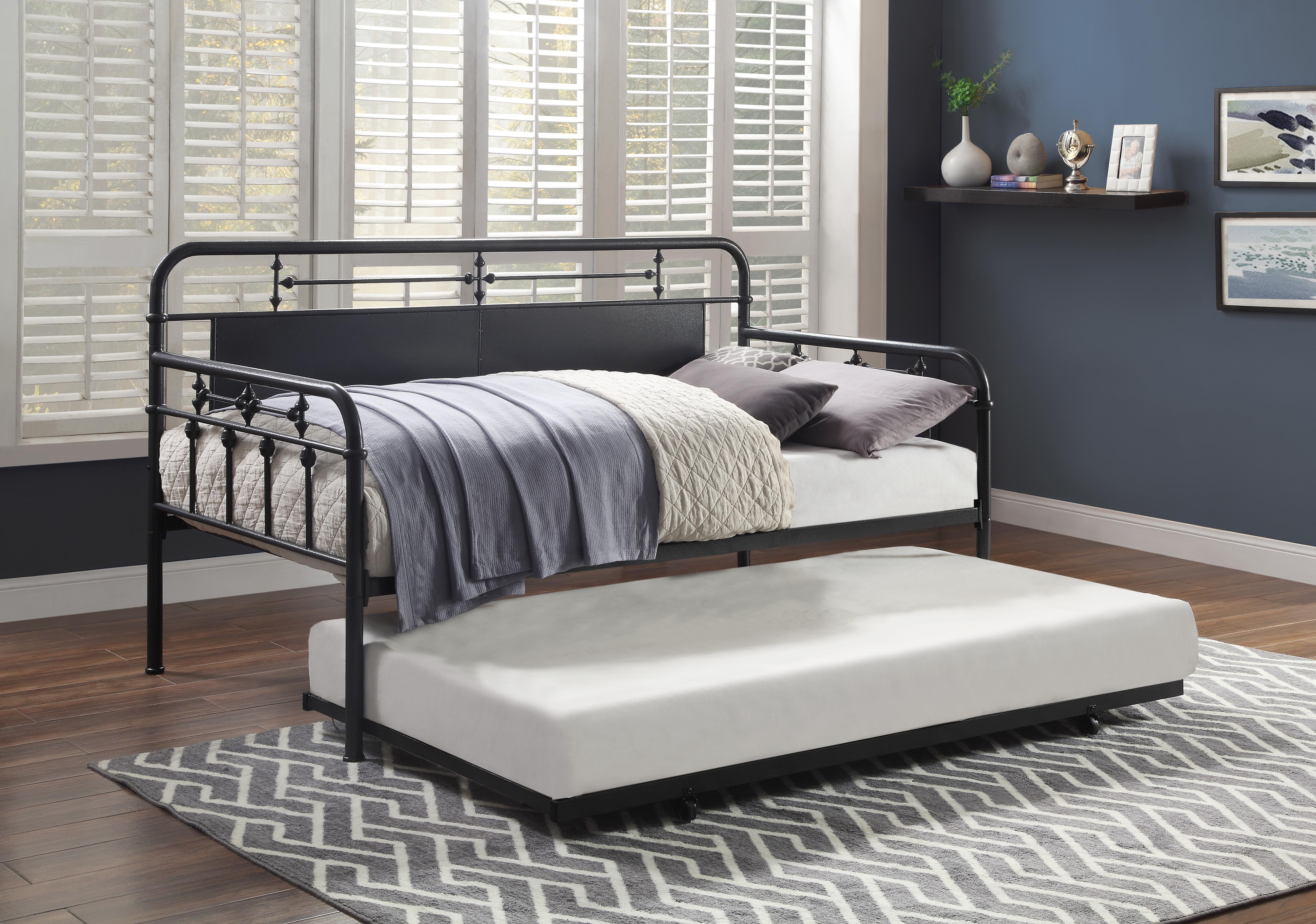 

    
Homelegance 4982-NT Blanchard Daybed w/Trundle Dark Gray 4982-NT
