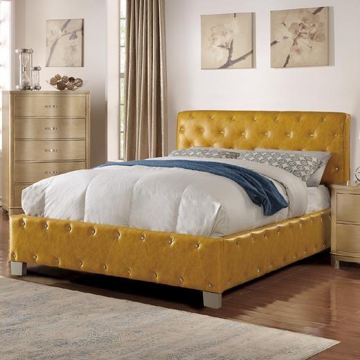 

    
Poundex Furniture F9390 Platform Bed Orange F9390Q
