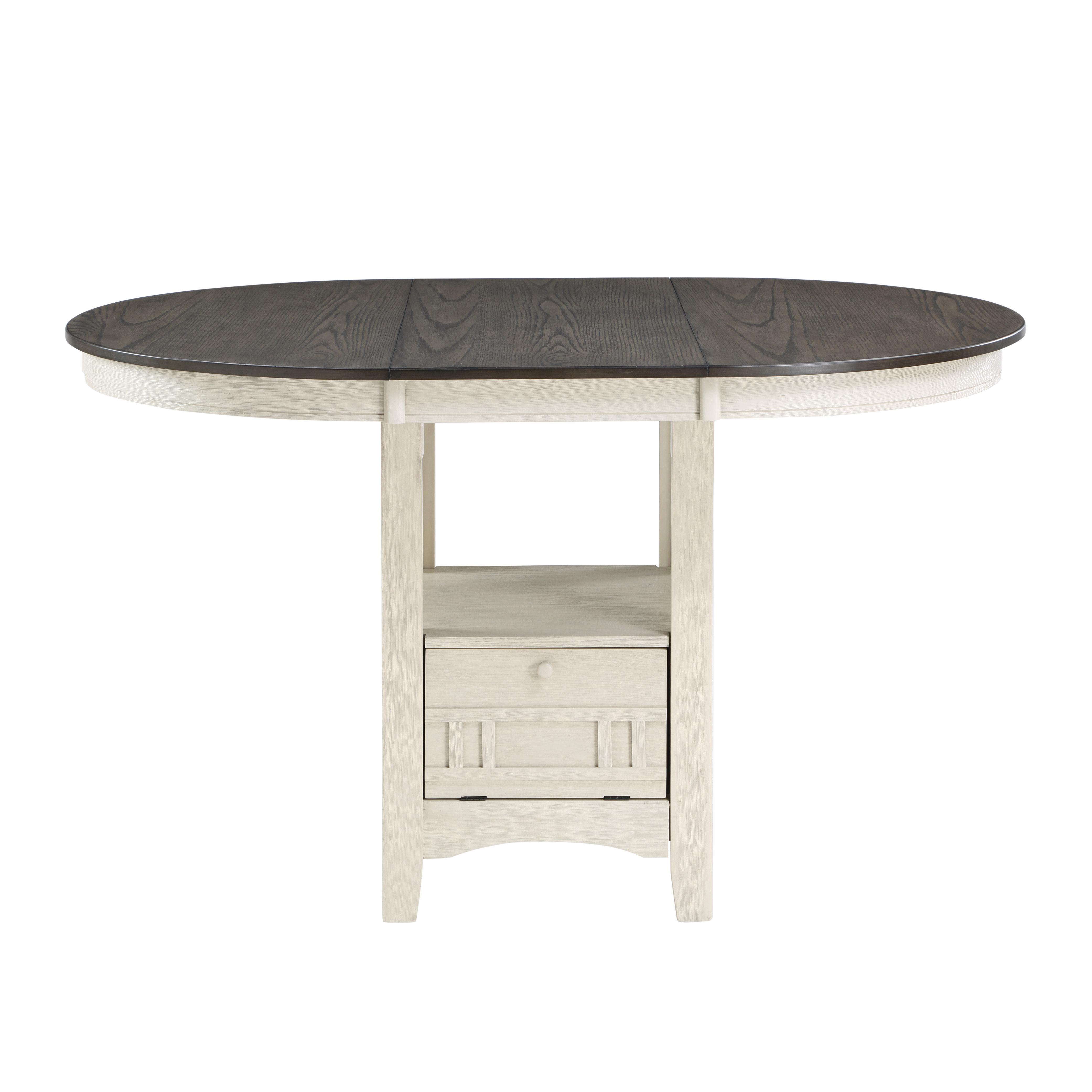 Traditional Counter Height Table 2423W-36 Junipero 2423W-36 in Antique White 