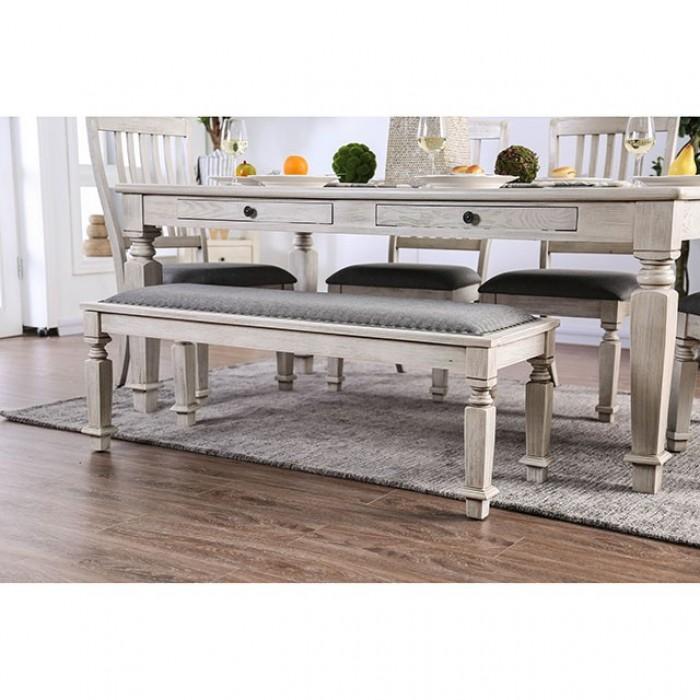 

                    
Furniture of America CM3089T Georgia Dining Table Antique White  Purchase 
