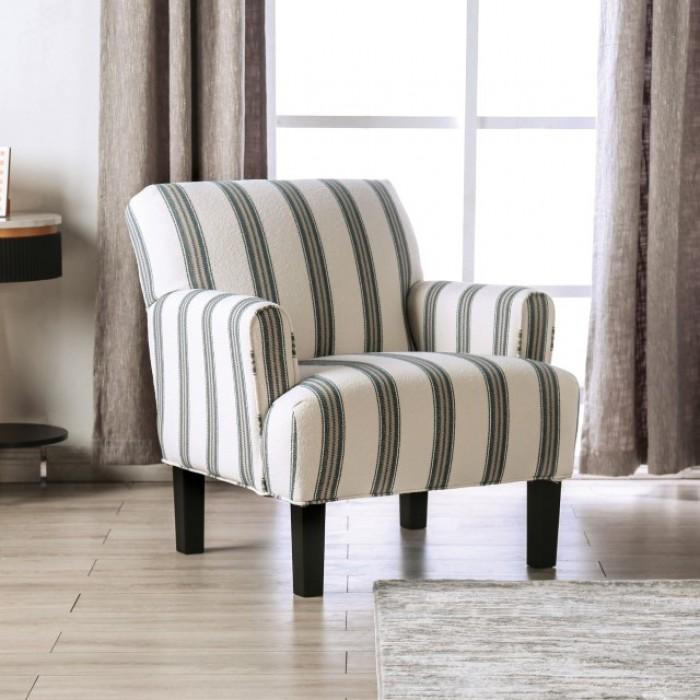 Transitional Chair Ealing Chair SM1207-CH-C SM1207-CH-C in Ivory, Beige Fabric
