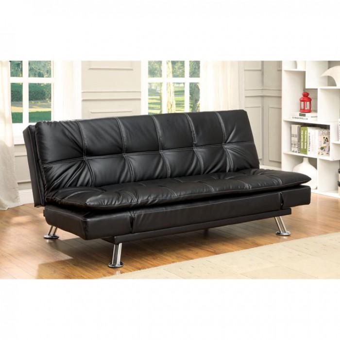 

                    
Furniture of America HAUSER CM2677BK Futon sofa Black Leatherette Purchase 
