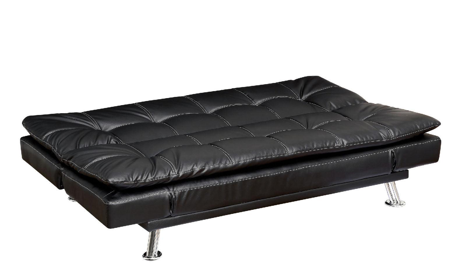

    
Furniture of America HAUSER CM2677BK Futon sofa Black CM2677BK
