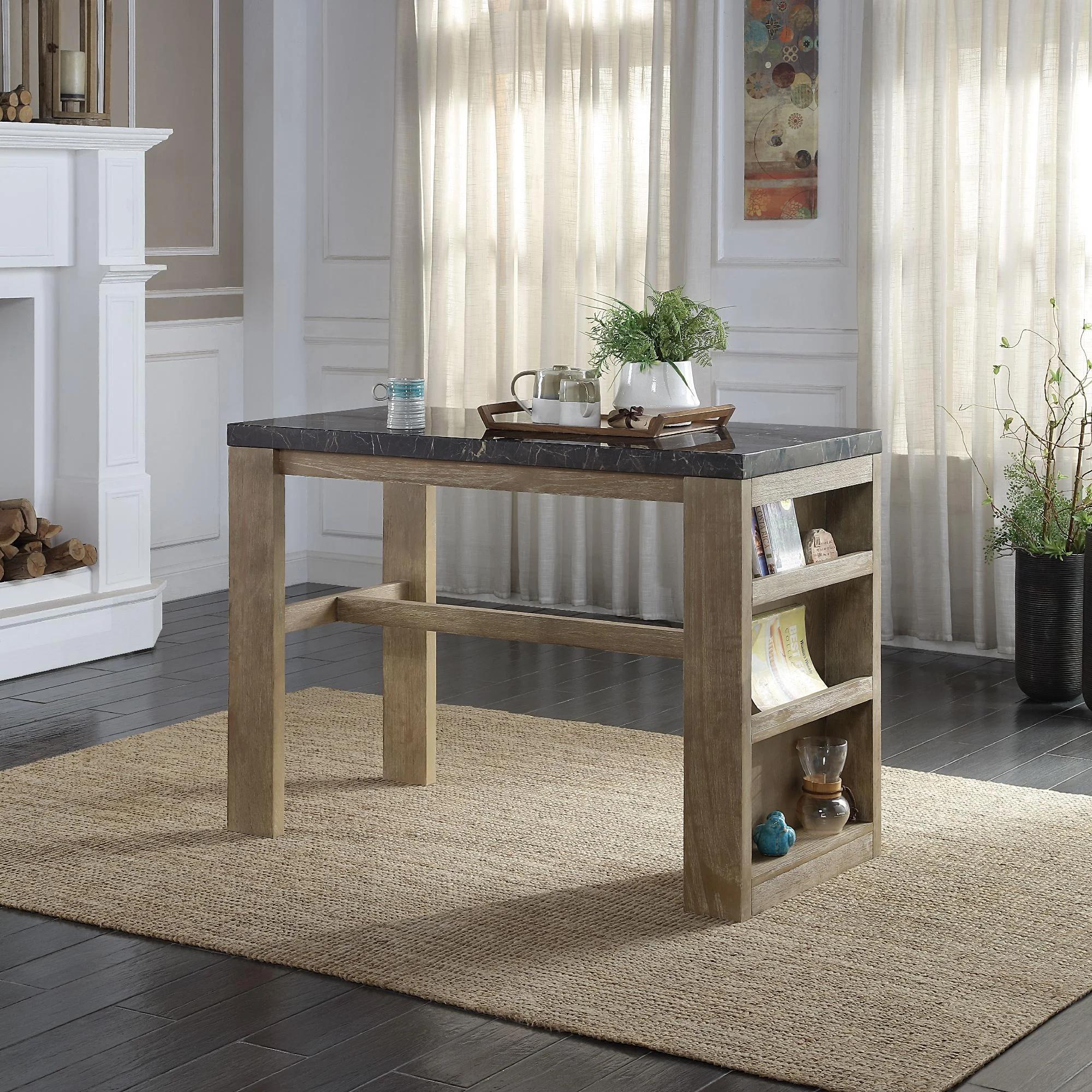 Transitional Counter Height Table Charnell DN00551 in Oak 