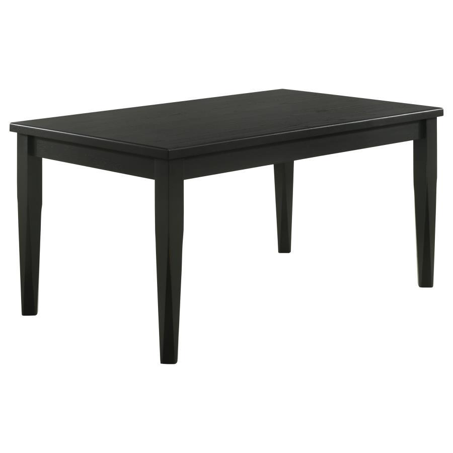 Transitional Dining Table Appleton Dining Table 110281-T 110281-T in Black 