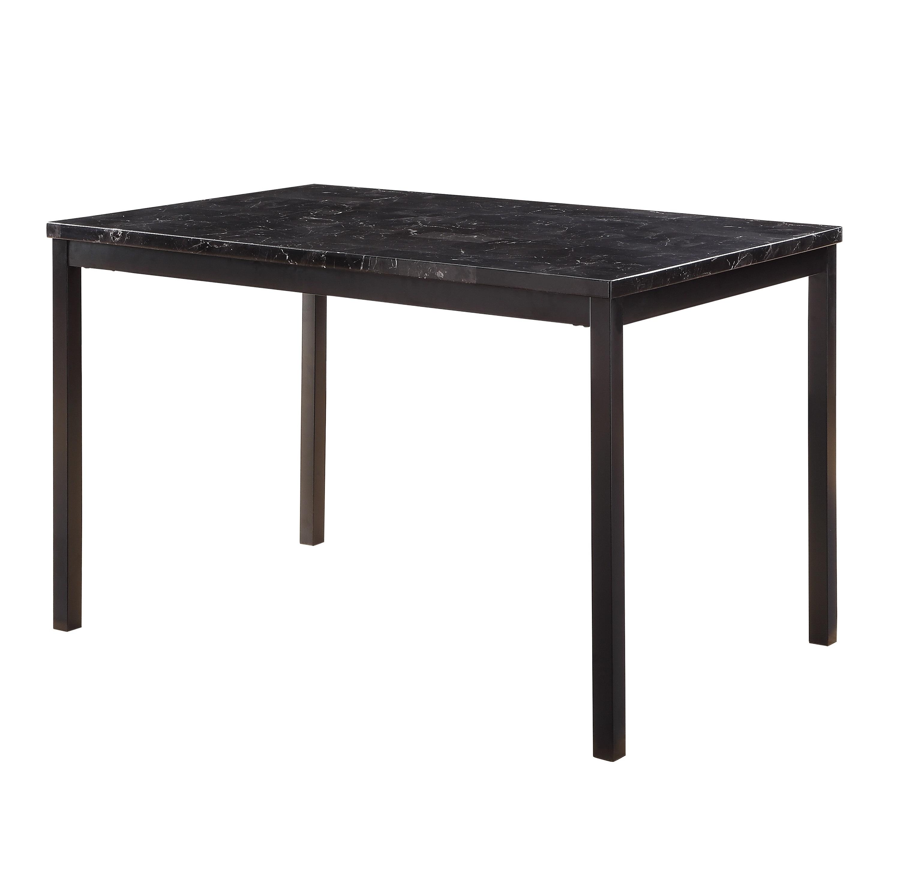 Transitional Dining Table 2601BK-48 Tempe 2601BK-48 in Black 