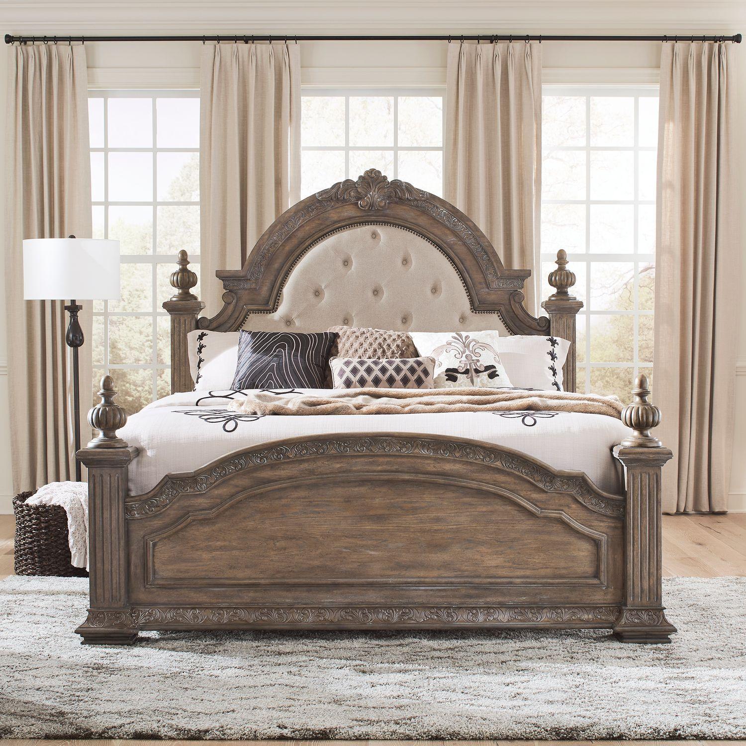 

    
Transitional Brown Queen Poster Bed Carlisle Court (502-BR) Liberty Furniture
