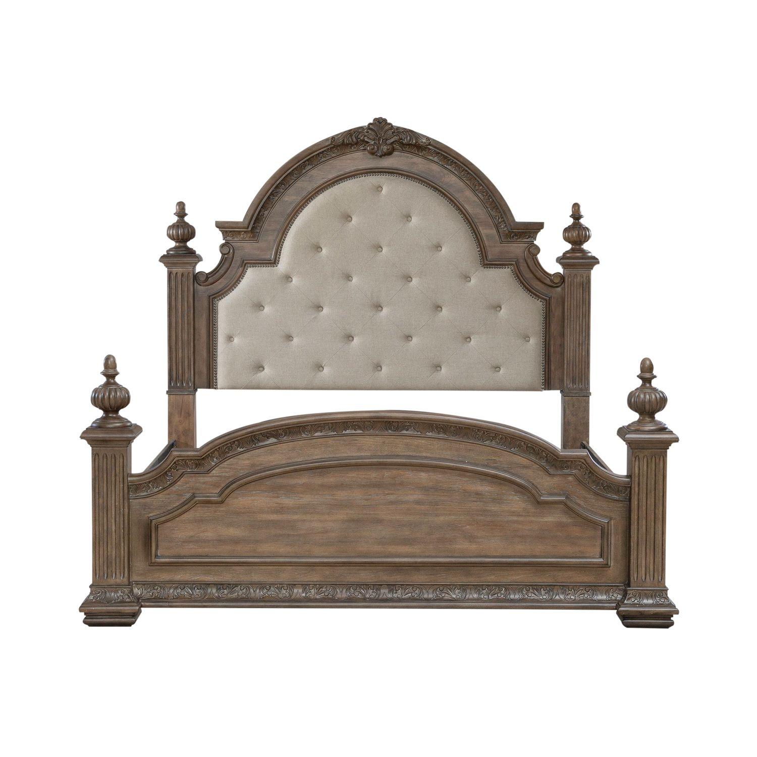 

    
Transitional Brown Queen Poster Bed Carlisle Court (502-BR) Liberty Furniture
