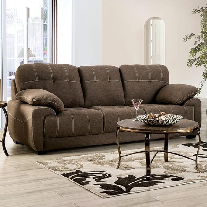 Transitional Sofa Canby Sofa EM6722BR-SF-S EM6722BR-SF-S in Brown 