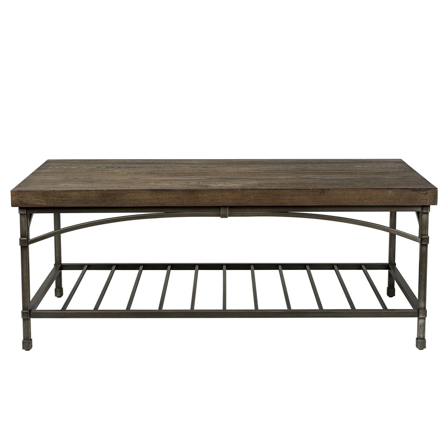 

    
Transitional Brown Wood Coffee Table Franklin (202-OT) Liberty Furniture

