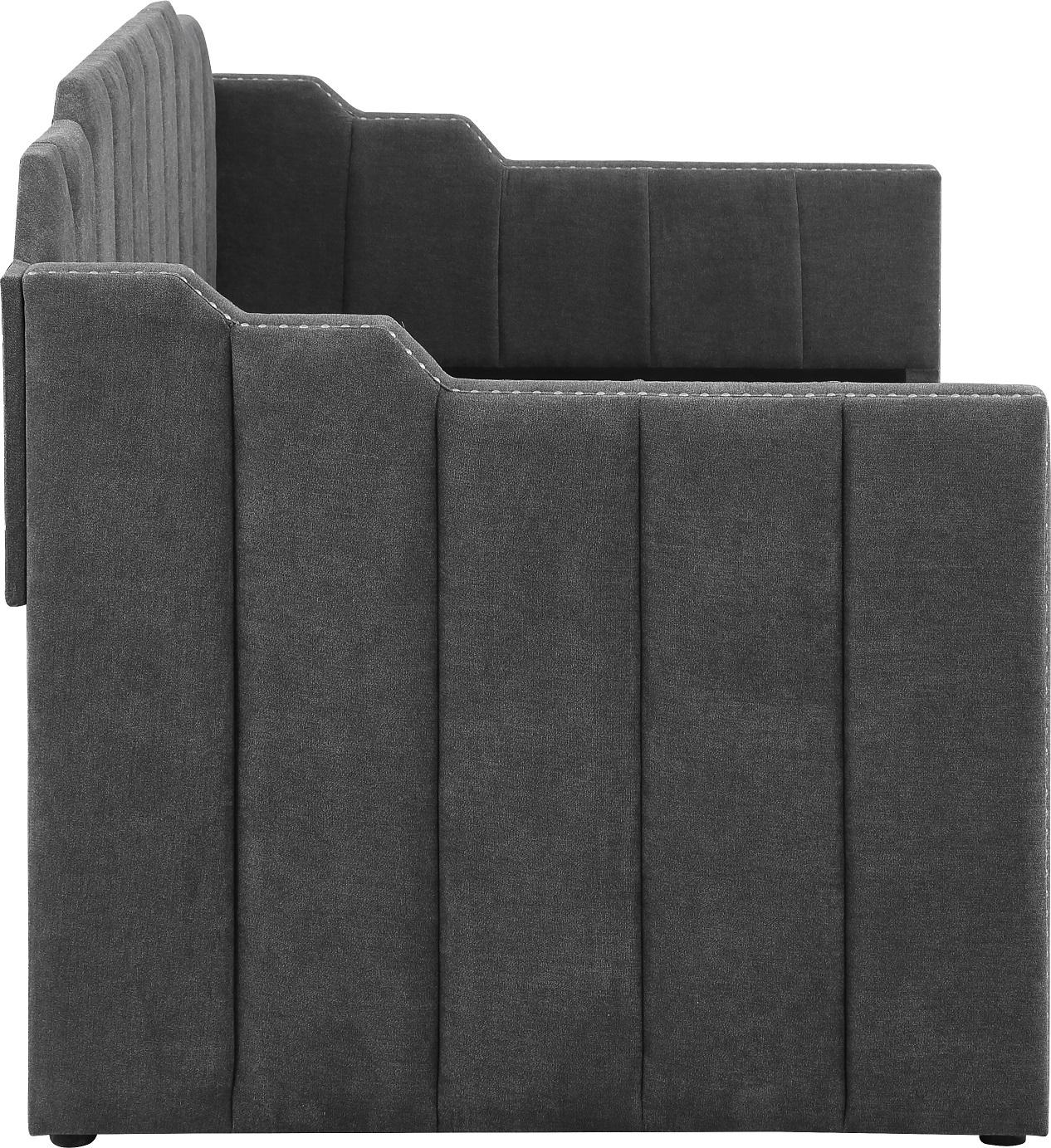 

                    
Coaster 315962 Daybed w/Trundle Charcoal Velvet Purchase 
