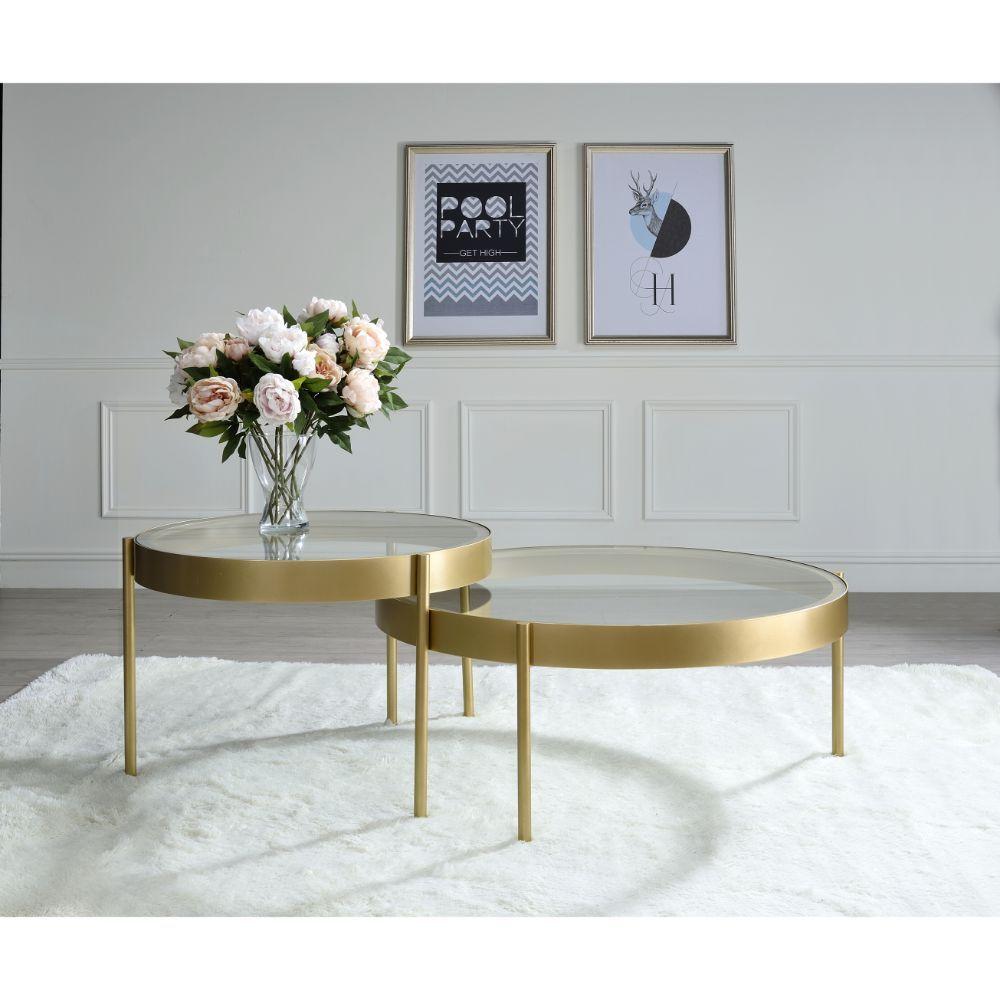 

                    
Acme Furniture Andover Nesting Tables Gold  Purchase 
