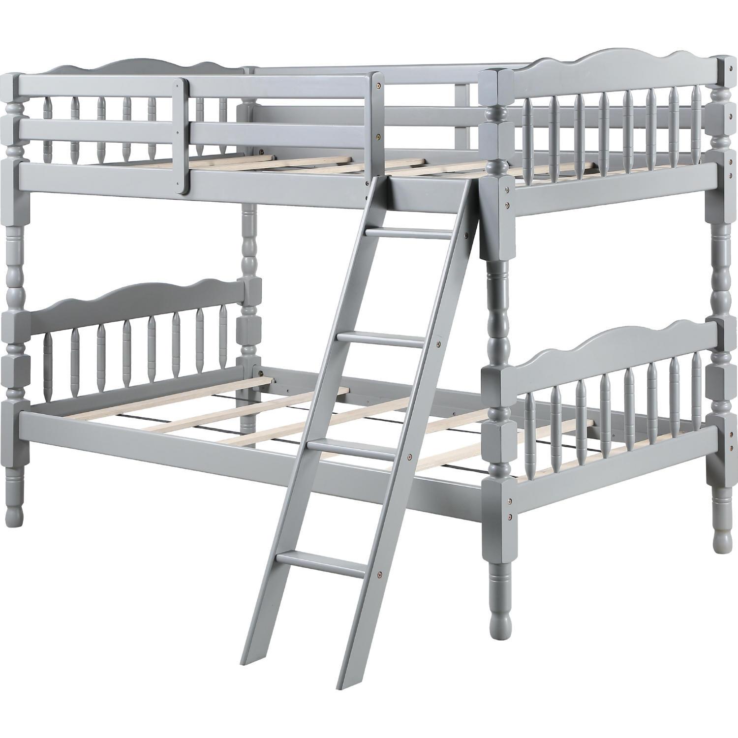 Transitional Twin/Twin Bunk Bed Homestead BD00864 in Gray 