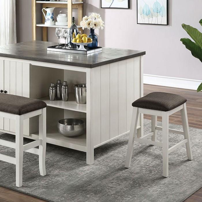 

    
Transitional Dark Gray & Off-White Solid Wood Counter Height Table Furniture of America CM3498PT Heidelberg
