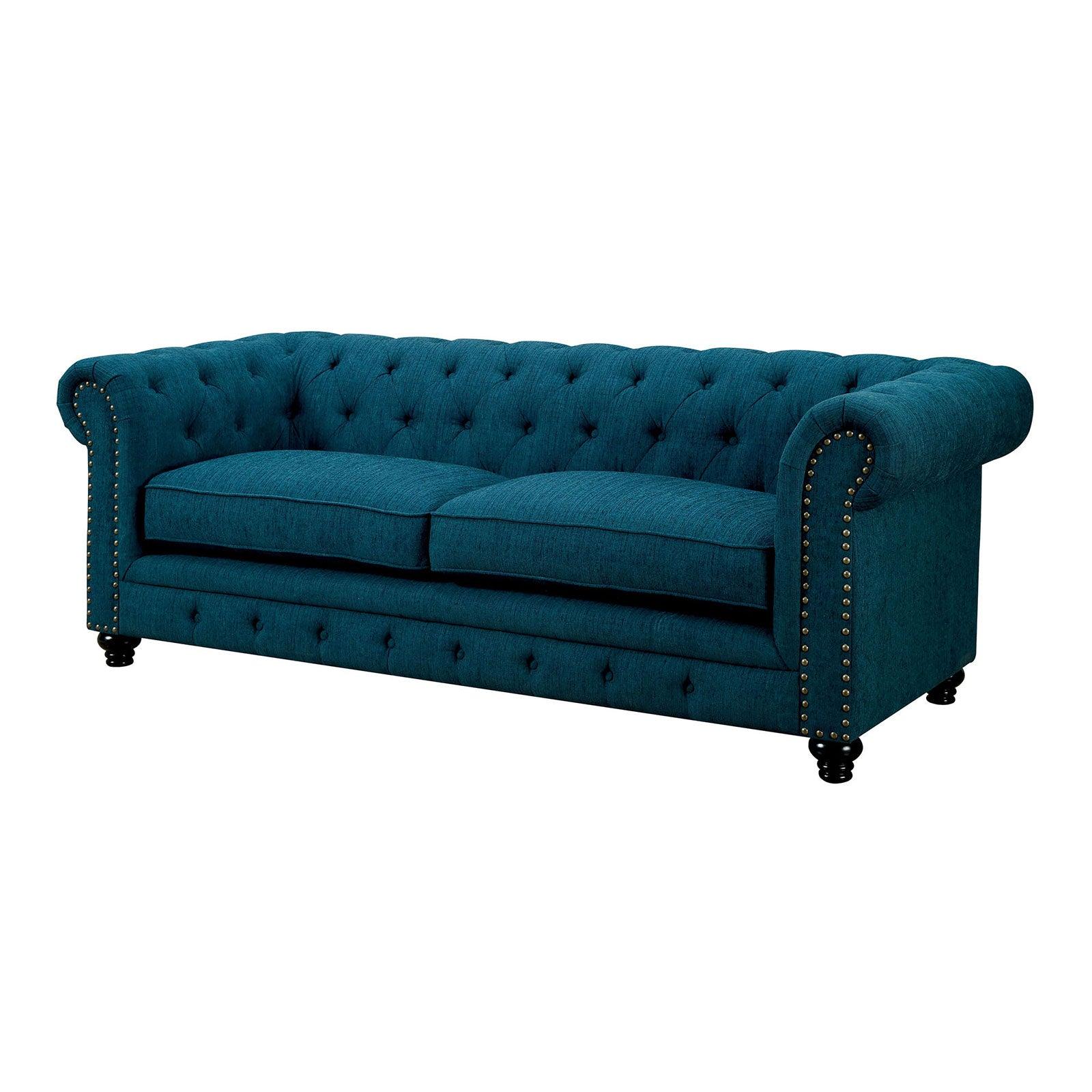 

    
Furniture of America CM6269TL-2PC Stanford Sofa and Loveseat Set Teal CM6269TL-2PC
