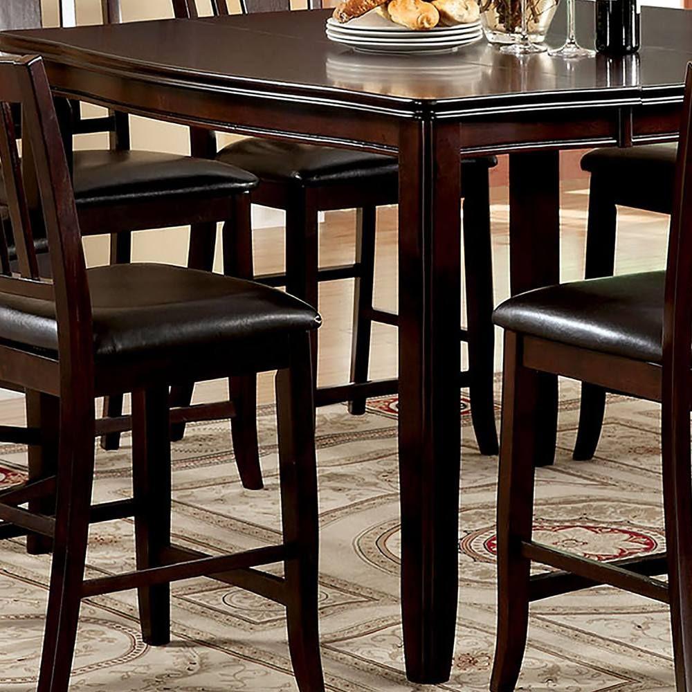 

    
Transitional Espresso Solid Wood Counter Height Table Furniture of America CM3336PT Edgewood
