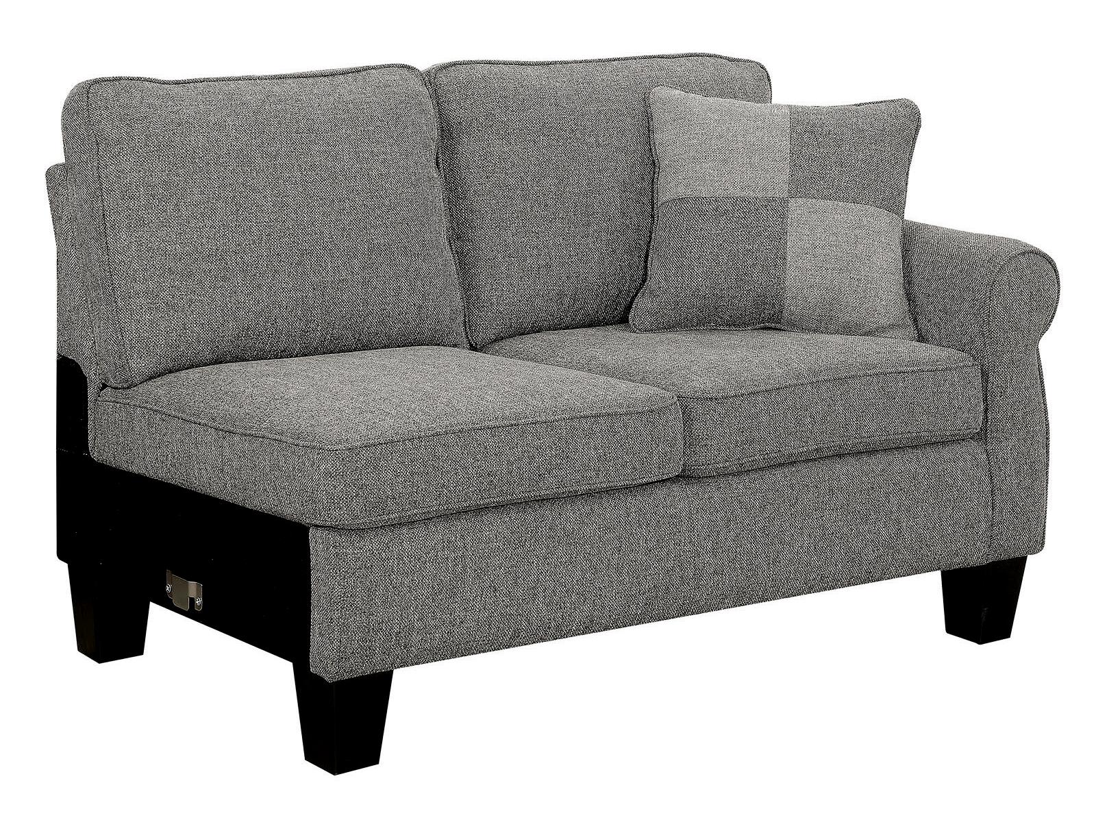 

                    
Buy Dark Gray Fabric Sectional Sofa RHIAN CM6329GY Furniture of America Transitional
