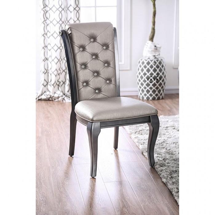

    
Transitional Gray Leatherette Side Chair Set 2pcs Furniture of America CM3219GY-SC-2PK Amina
