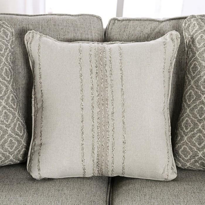

    
SM8193-SF Transitional Gray Linen-like Fabric Sofa Furniture of America SM8193-SF Stephney
