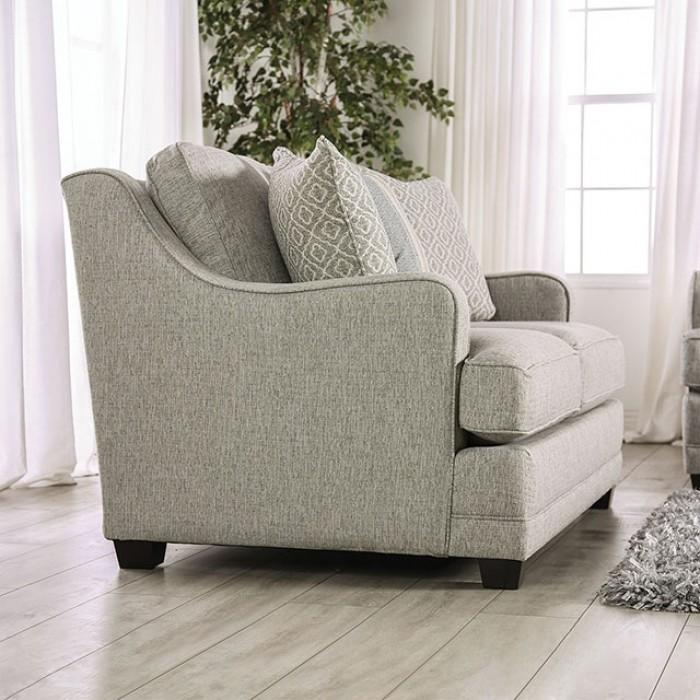 

    
Transitional Gray Linen-like Fabric Sofa Furniture of America SM8193-SF Stephney
