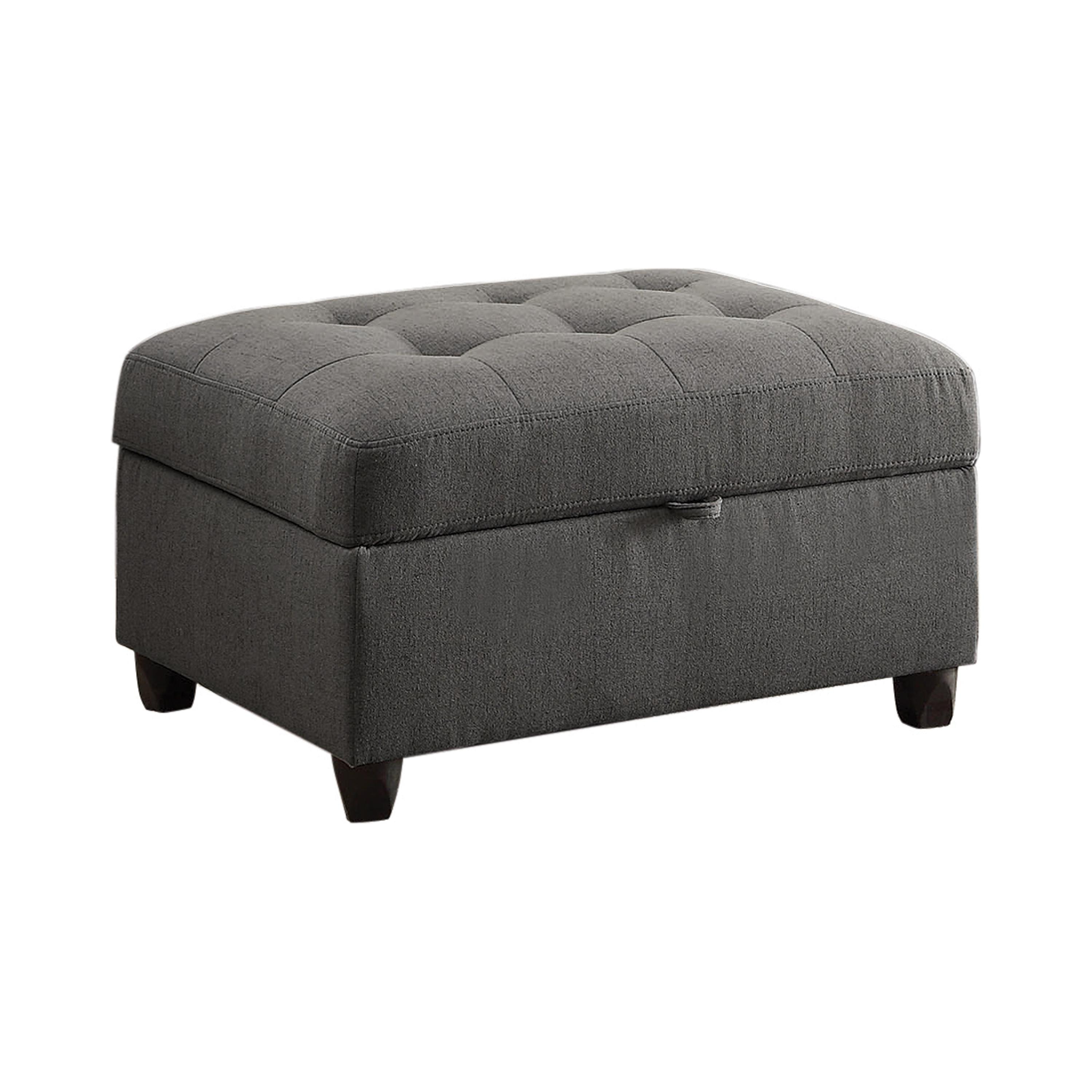 

    
Transitional Gray Linen-like Upholstery Ottoman Coaster 500414 Stonenesse
