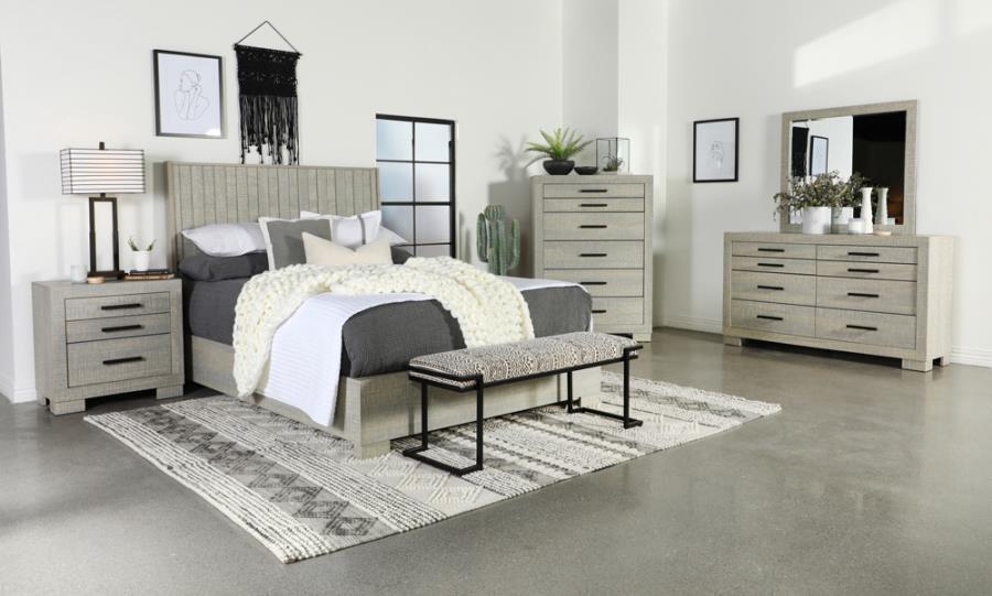Transitional Bedroom Set 224341Q-3PC Channing 224341Q-3PC in Oak 