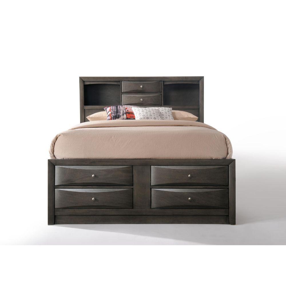 

    
Acme Furniture Ireland Queen Bed Dark Gray 22700Q
