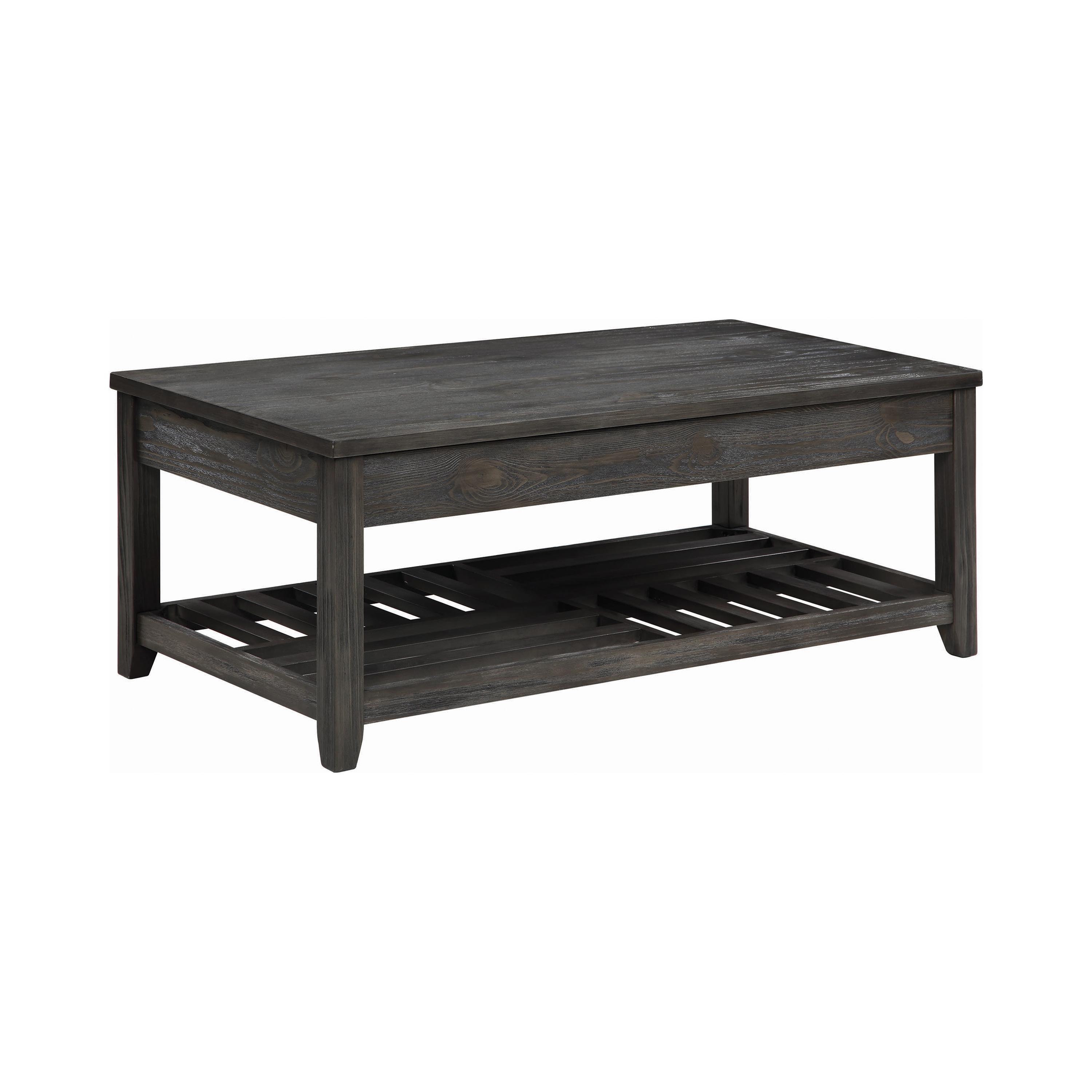 Transitional Coffee Table 722288 722288 in Gray 