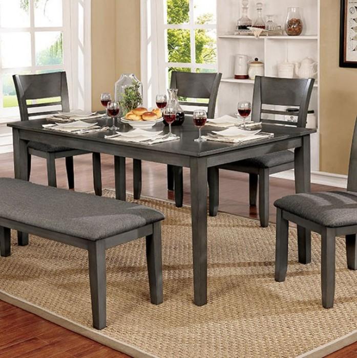 

    
Transitional Gray Solid Wood Dining Table Furniture of America Hillsview CM3916GY-T

