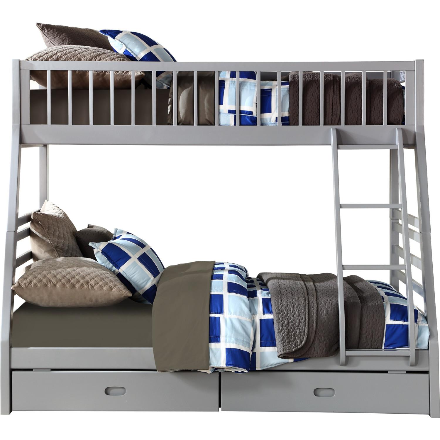 

    
Acme Furniture Jason Twin/Full Bunk Bed Gray 37840
