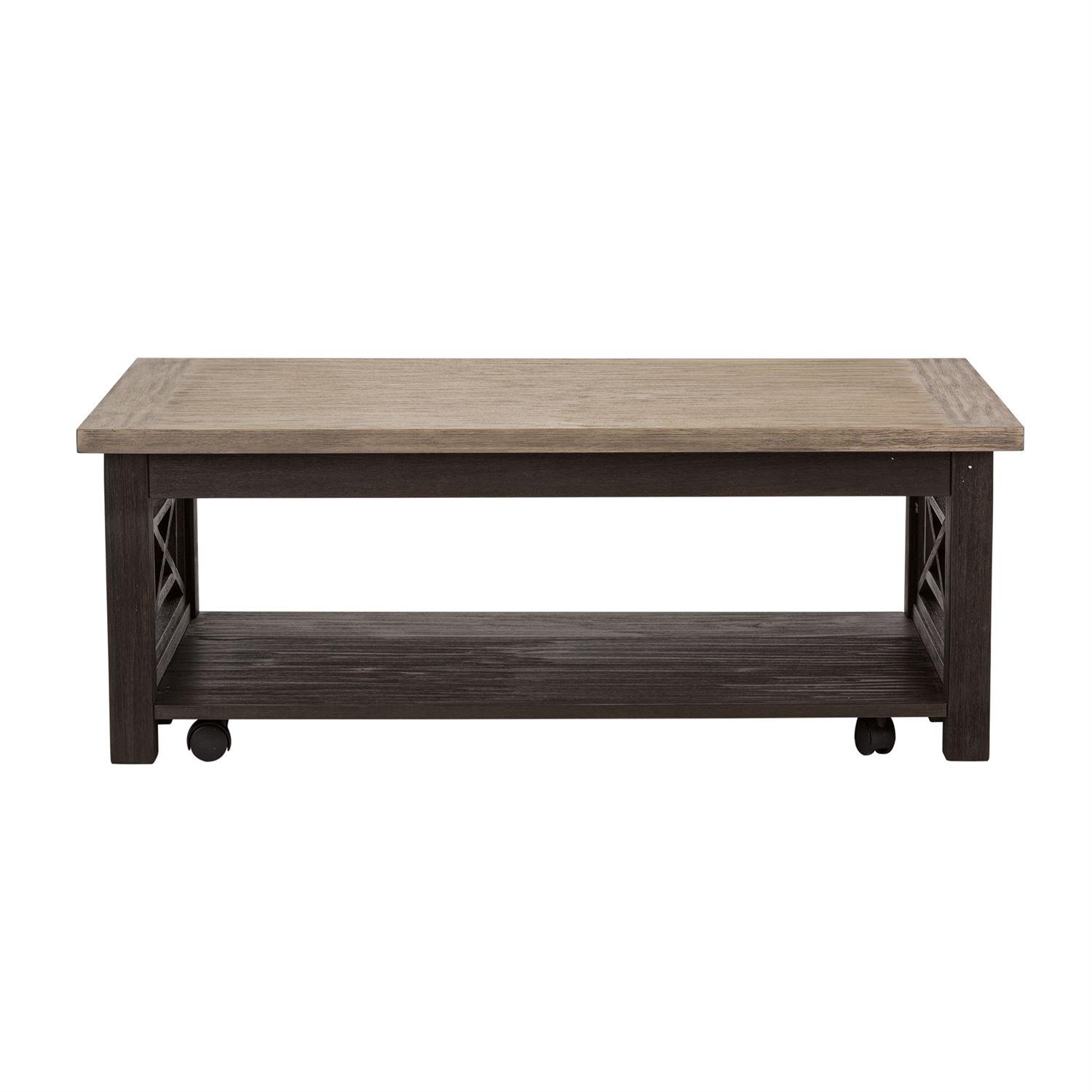 

    
Transitional Gray Wood Coffee Table Set 3 Pcs 422-OT-3PCS Liberty Furniture

