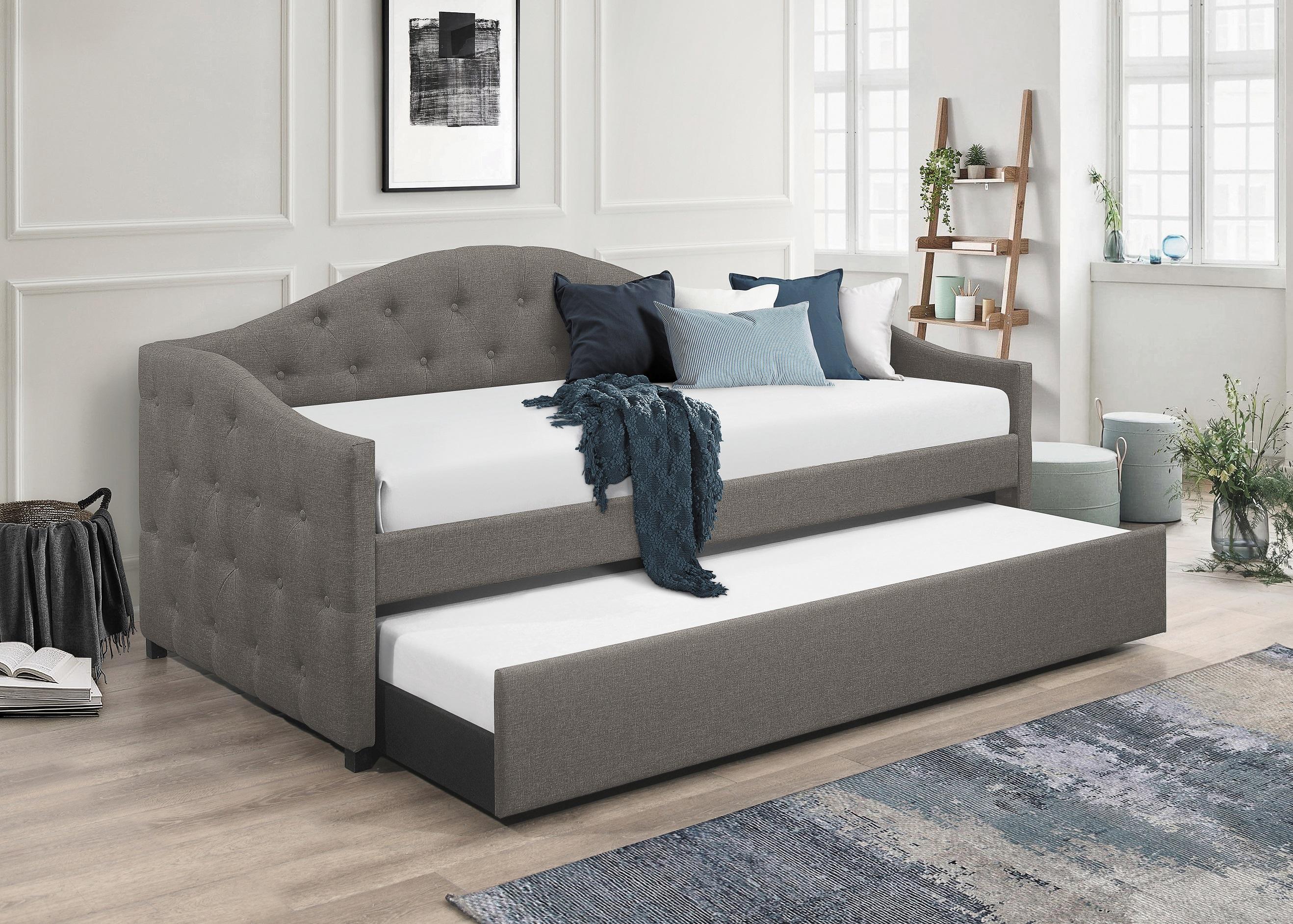 

    
300638 Transitional Gray Woven Fabric & Poplar Twin Daybed w/Trundle Coaster 300638 Sadie
