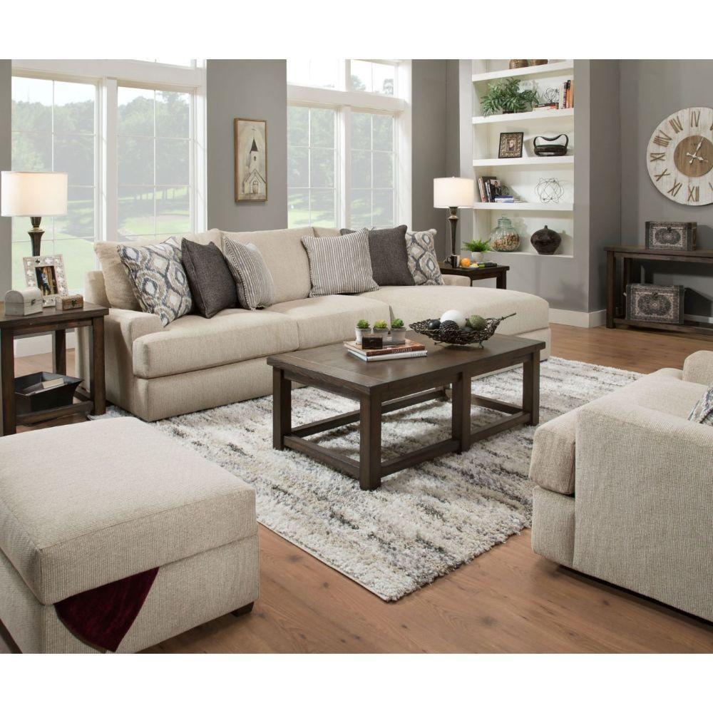 

    
Transitional Latte Chenille L-Shaped Small Sectional Sofa by Acme Vassenia 55816-2pcs
