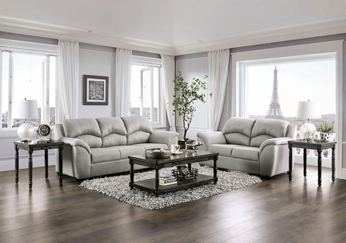 

    
EM6720LG-SF-S Transitional Light Gray Solid Wood Sofa Furniture of America Meyrin EM6720LG-SF-S
