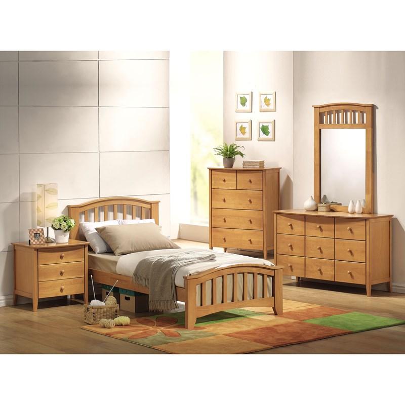

    
Transitional Maple Twin Bed by Acme San Marino 08940T
