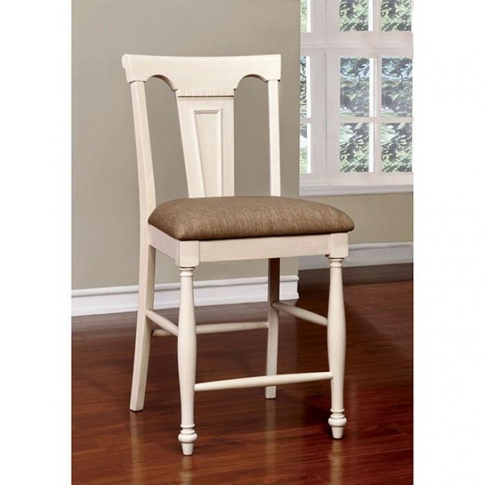 

    
Transitional Off-White & Tan Counter Height Chairs Set 2pcs Furniture of America CM3199WC-PC-2PK Sabrina
