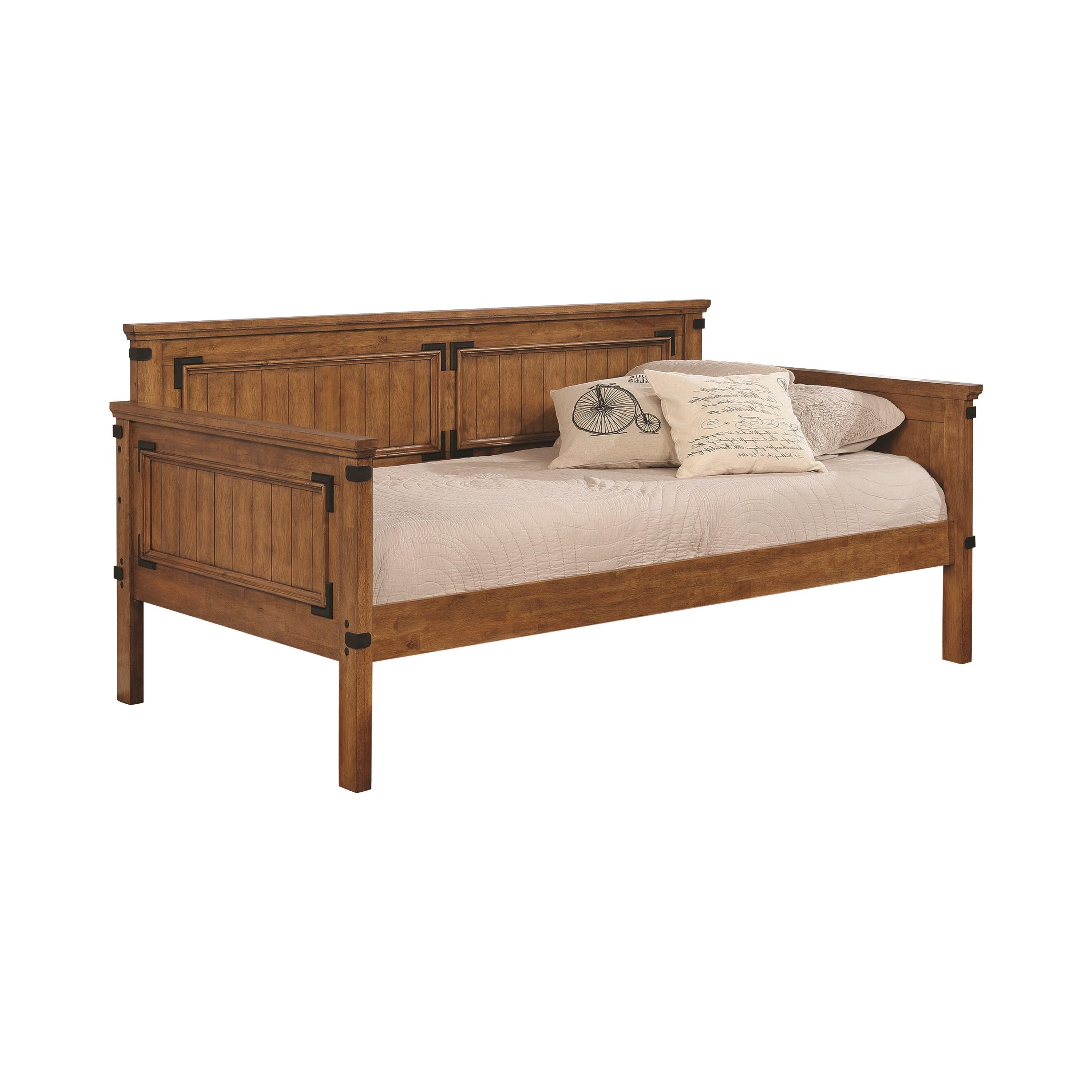 

    
Transitional Rustic Honey Rubberwood Twin Daybed w/Trundle Coaster 300675-S2 Coronado
