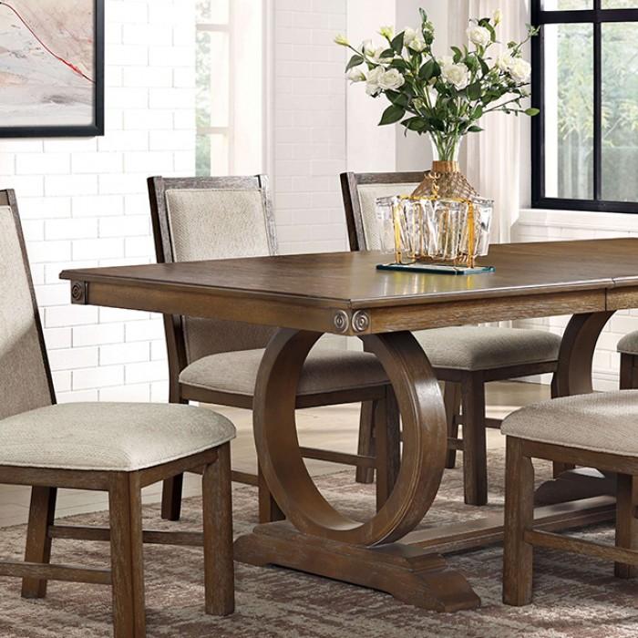 

    
Transitional Rustic Oak Solid Wood Dining Table Furniture of America Monclova CM3249A-T
