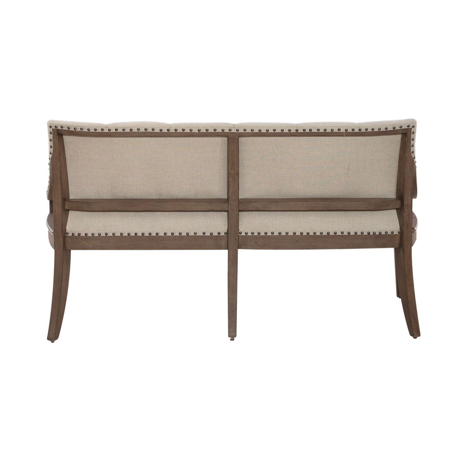 

                    
Liberty Furniture Americana Farmhouse (615-DR) Dining Bench Taupe/Black Linen Purchase 
