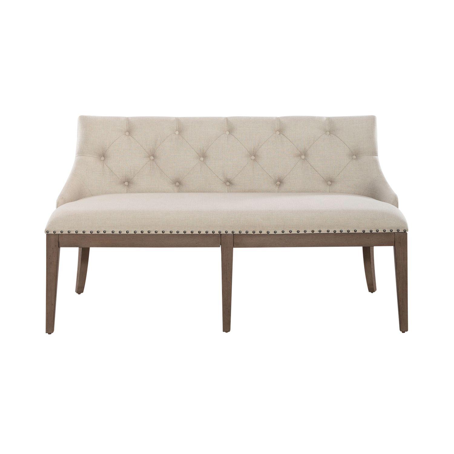 

    
Transitional Taupe Dining Bench 615-C6501B  Liberty Furniture
