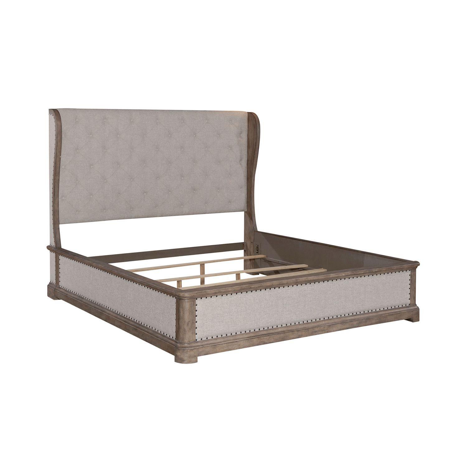 

    
Transitional Taupe King Bed Town & Country 711-BR-KSH Liberty Furniture
